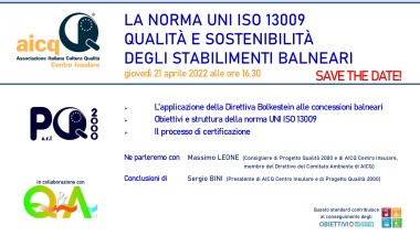 A proposito della norma UNI ISO 13009