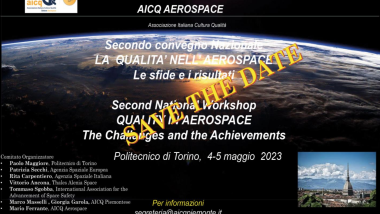 Save the Date – Secondo Convegno Nazionale “La Qualità dell’Aerospace”