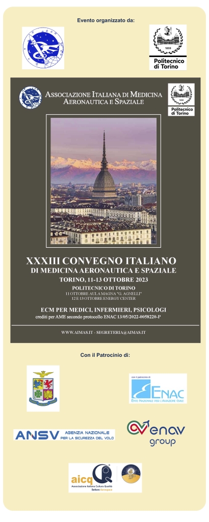 Convegno Italiano XXXIII di Medicina Aeronautica e Spaziale