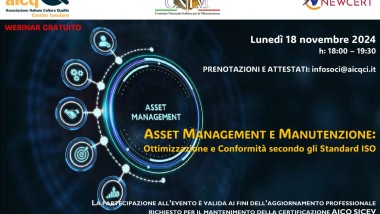 ASSET MANAGEMENT E MANUTENZIONE: Ottimizzazione e Conformità secondo gli Standard ISO